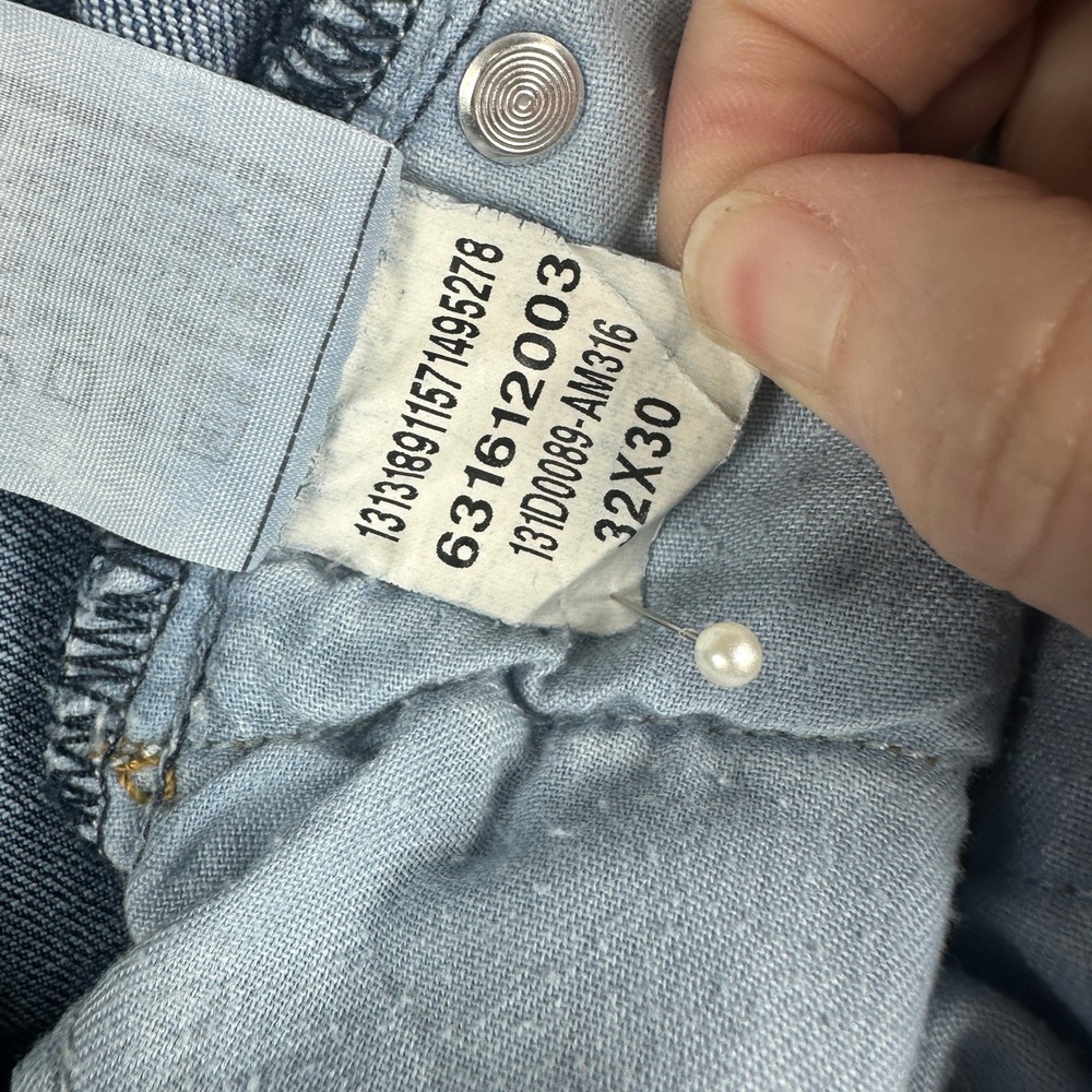 Abercrombie & Fitch Rustin Athletic Slim Mens Jeans 32x30 Blue Stretch Preppy - Picture 11 of 13